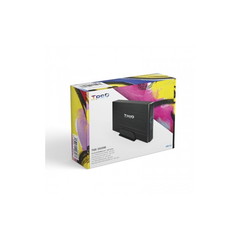 TooQ CAJA HDD 3,5″ IDE/SATA A USB 2.0 NEGRA