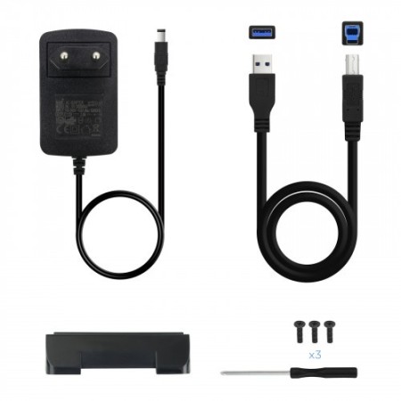 TooQ CAJA HDD 3,5″ SATA A USB 2.0/3.0 NEGRA