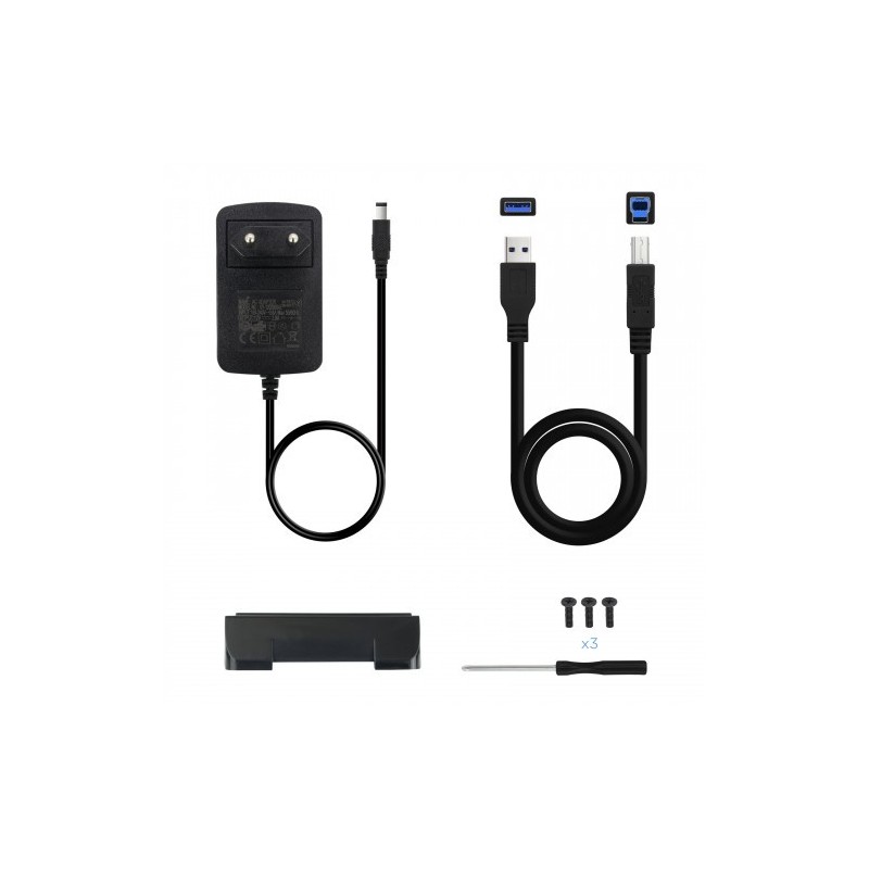 TooQ CAJA HDD 3,5″ SATA A USB 2.0/3.0 NEGRA