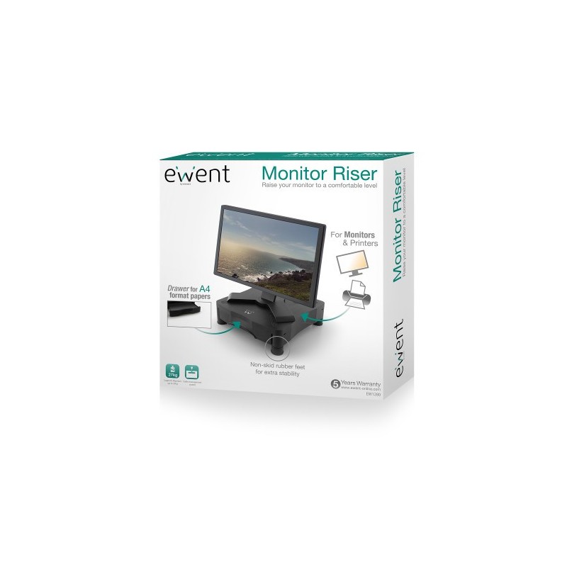 Ewent EW1280 soporte de mesa para pantalla plana Negro