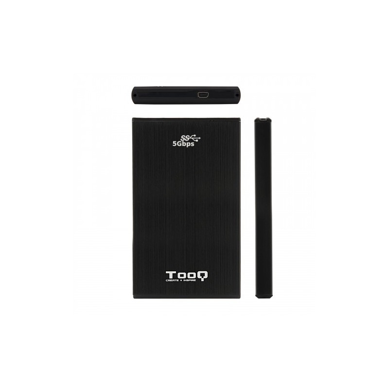 TooQ TQE-2522B caja para disco duro externo Caja de disco duro (HDD) Negro 2.5″