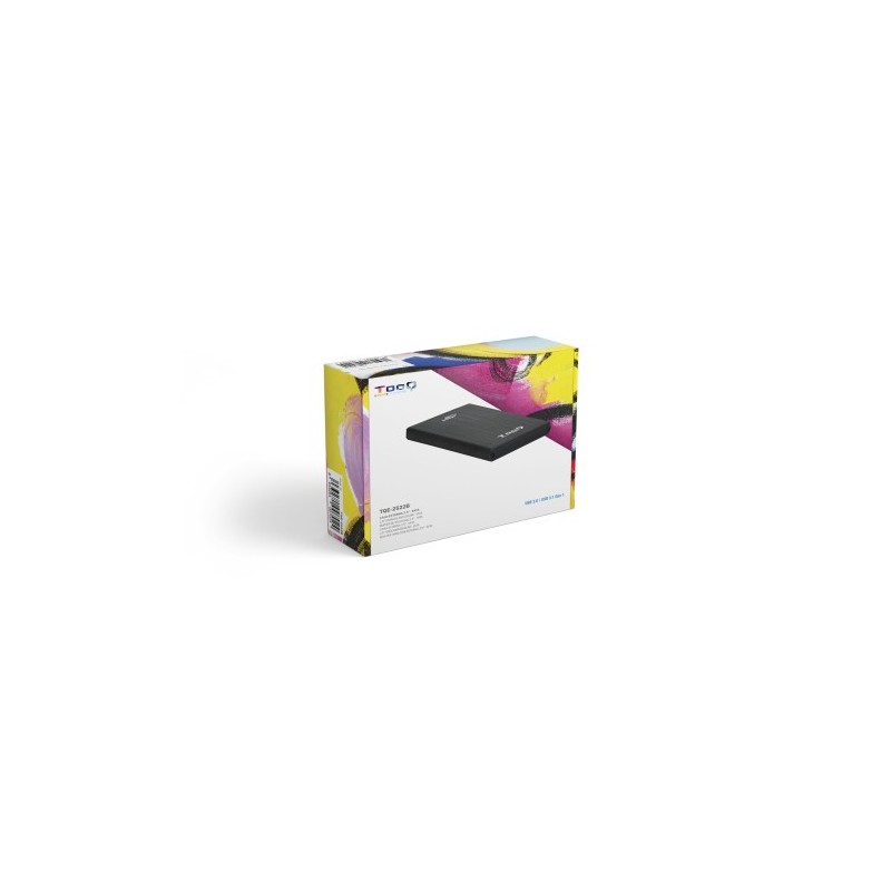 TooQ TQE-2522B caja para disco duro externo Caja de disco duro (HDD) Negro 2.5″