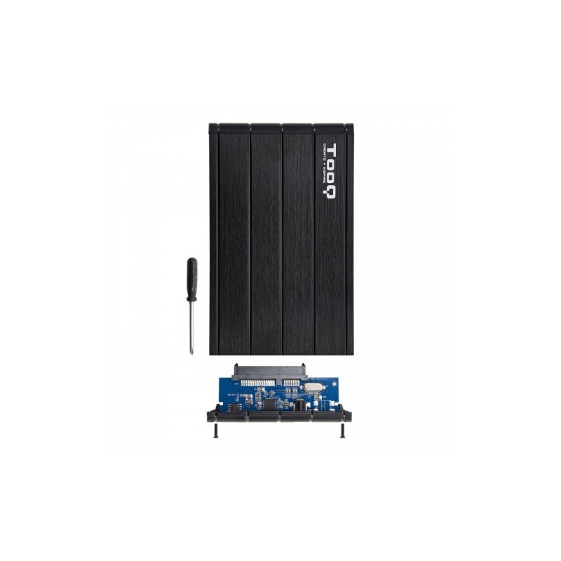 TooQ CAJA HDD 2.5″ SATA A USB 2.0/USB 3.0 NEGRA