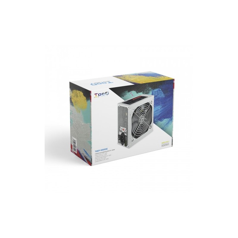 TooQ TQEP-500SSE unidad de fuente de alimentación 500 W 24-pin ATX ATX Plata