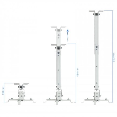 TooQ PJ2012T-W montaje para projector Techo Blanco