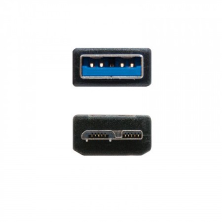 Nanocable CABLE USB 3.0, TIPO A/M-MICRO B/M, NEGRO, 1.0 M