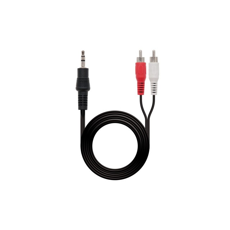 Nanocable CABLE AUDIO ESTEREO 3.5/M-2xRCA/M 1.5 M