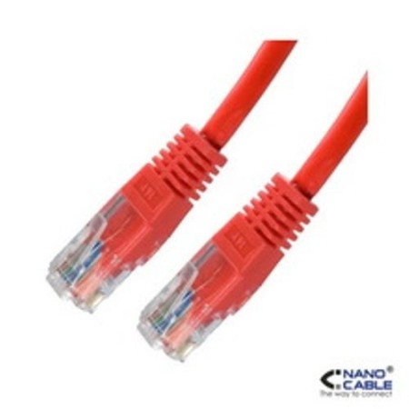 NANOCABLE CABLE RED LATIGUILLO RJ45 CAT.6 UTP AWG24, ROJO, 1.0 M (10.20.0401-R)