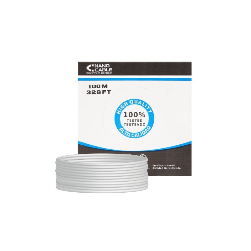 Nanocable CABLE RED RJ45 CAT.5E FTP RIGIDO AWG24, 100 M