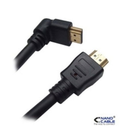 Nanocable CABLE HDMI ACODADO V1.4 (ALTA VELOCIDAD / HEC), A/M-A/M, 1.8 M