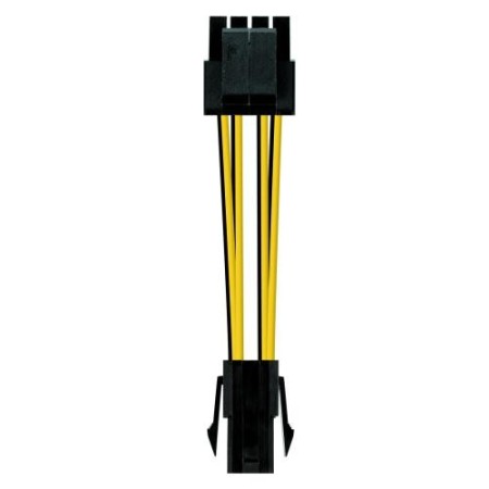 NANOCABLE CABLE ALIM., 4PIN/H-4+4PIN/M, 15CM (10.19.1401)