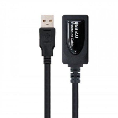 Nanocable CABLE USB 2.0 PROLONGADOR CON AMPLIFICADOR, TIPO A/M-A/H, 5.0 M
