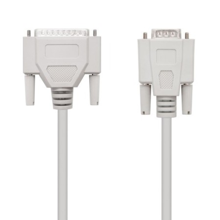 Nanocable CABLE SERIE NULL MODEM DB9/H-DB25/M 1.8 M