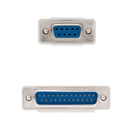Nanocable CABLE SERIE NULL MODEM DB9/H-DB25/M 1.8 M