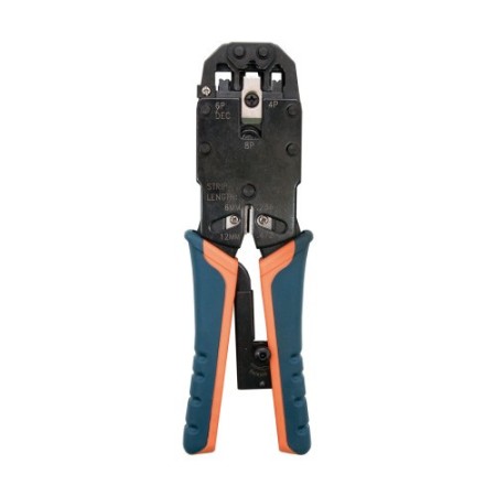 Nanocable 10.31.0102 crimpadora Herramienta para prensar Negro, Naranja