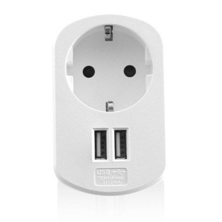 Ewent EW1211 cargador de dispositivo móvil Blanco Interior