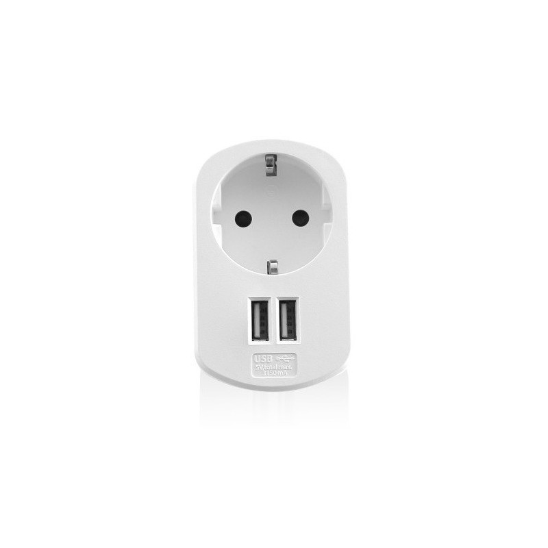 Ewent EW1211 cargador de dispositivo móvil Blanco Interior
