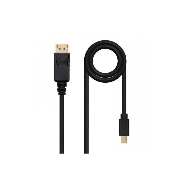 Nanocable DisplayPort, 2m Mini DisplayPort Negro