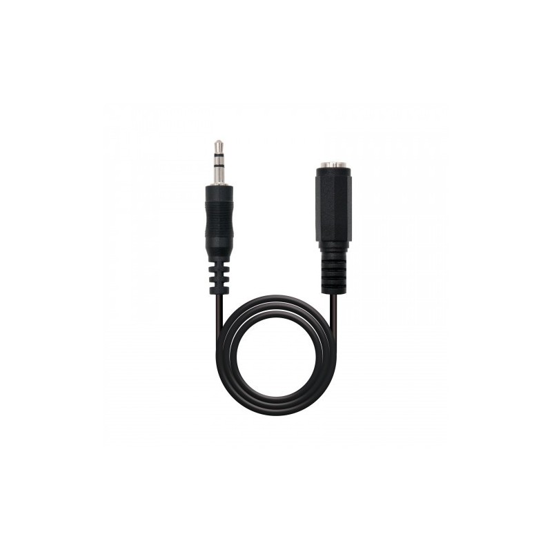 Nanocable 10.24.0201 cable de audio 1,5 m 3,5mm Negro