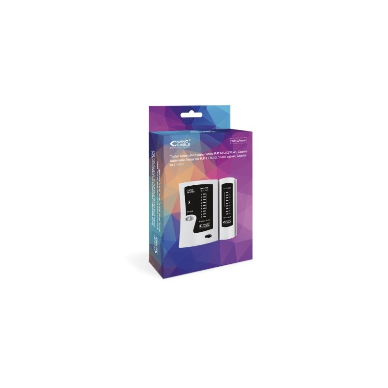 Nanocable 10.31.0301 comprobador de cables de red Gris