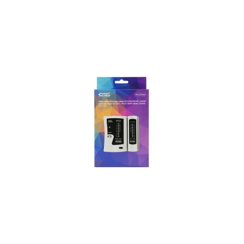 Nanocable 10.31.0301 comprobador de cables de red Gris