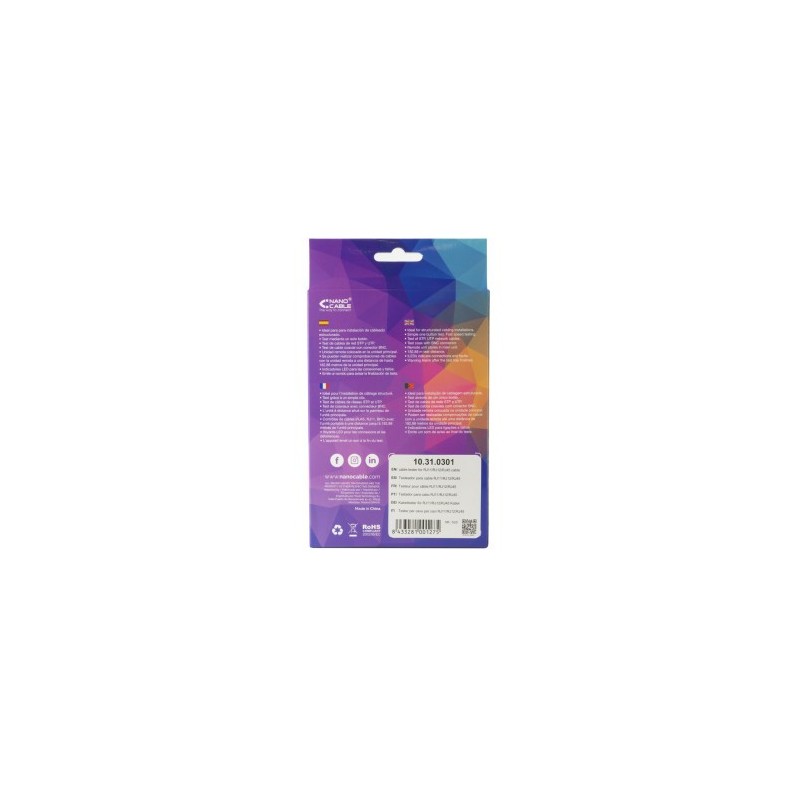 Nanocable 10.31.0301 comprobador de cables de red Gris