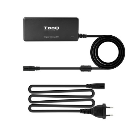 TooQ TQLC-65BS02AT adaptador e inversor de corriente Interior 65 W Negro