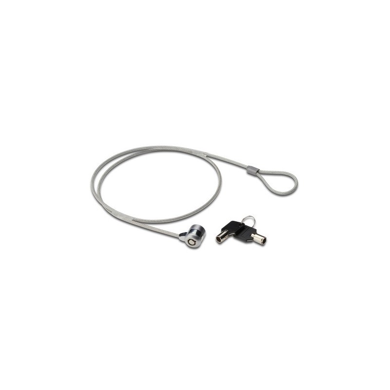 Ewent EW1242 cable antirrobo Negro, Acero inoxidable 1,5 m