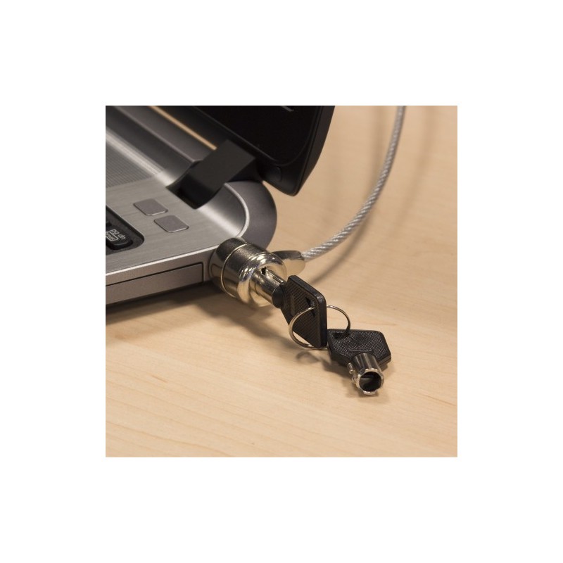 Ewent EW1242 cable antirrobo Negro, Acero inoxidable 1,5 m