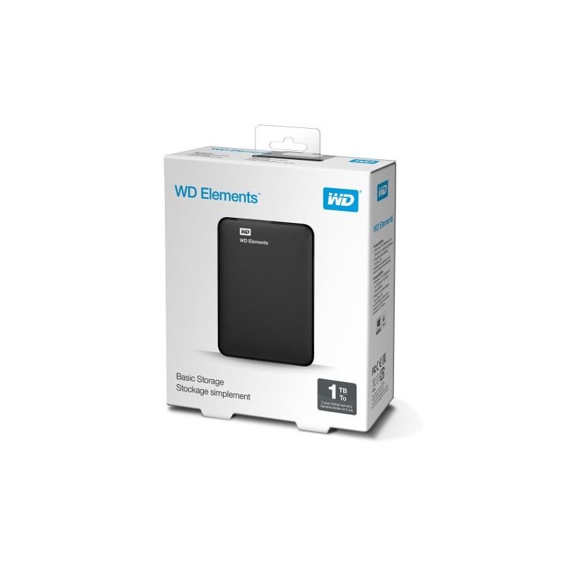 Western Digital WD Elements Portable disco duro externo 1000 GB Negro