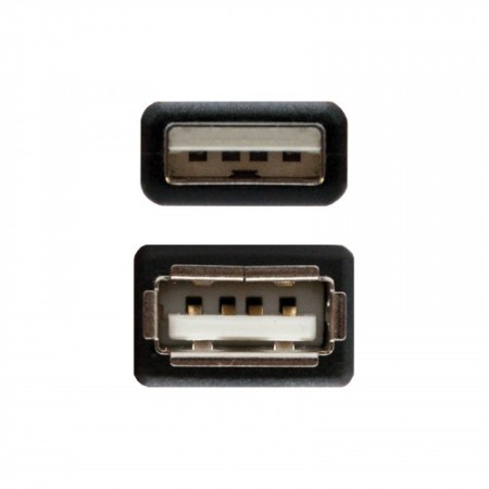 Nanocable CABLE USB 2.0, TIPO A/M-A/H, NEGRO, 3.0 M