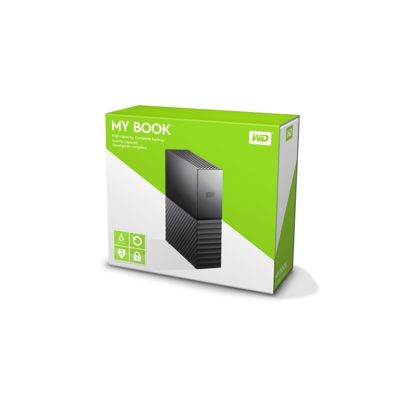 Western Digital My Book disco duro externo 6000 GB Negro
