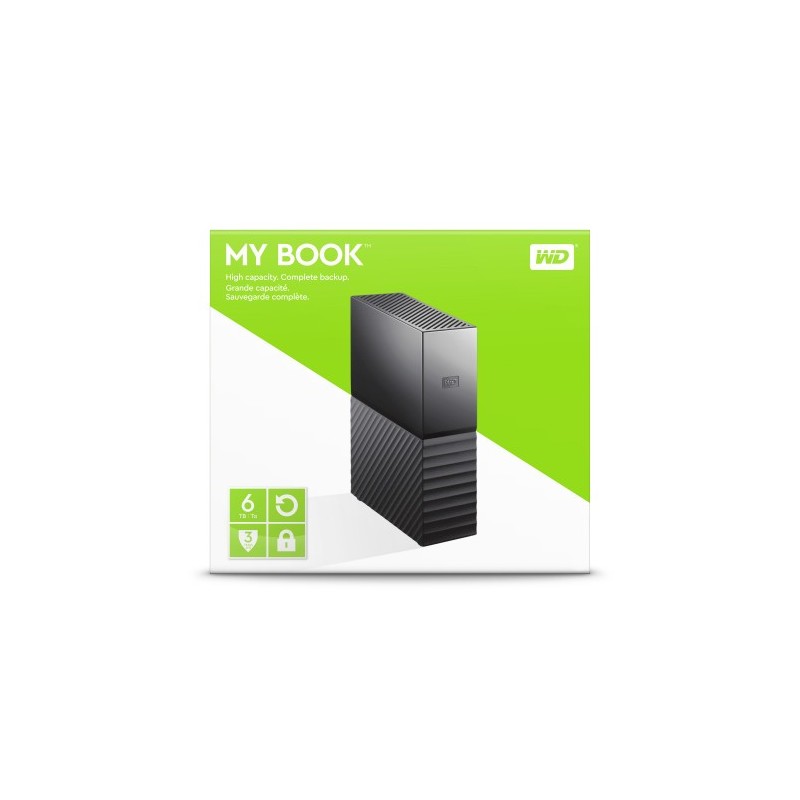 Western Digital My Book disco duro externo 6000 GB Negro