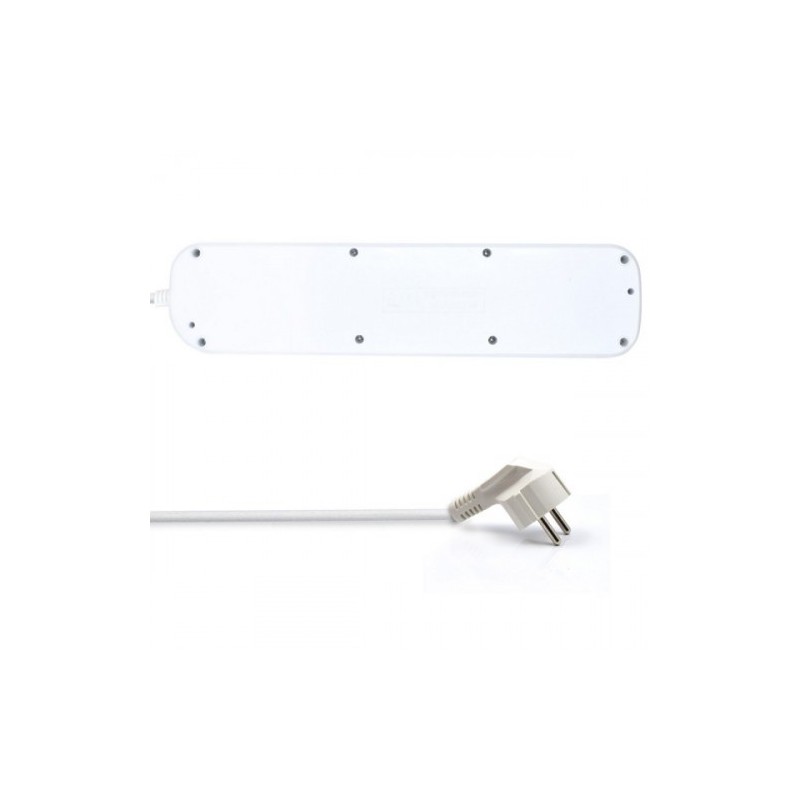 Ewent EW3932-3M limitador de tensión 6 salidas AC Blanco