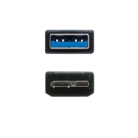 Nanocable CABLE USB 3.0, TIPO A/M-MICRO B/M, NEGRO, 2.0 M