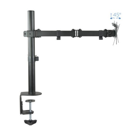 TooQ Soporte de Mesa Giratorio e Inclinable para Pantalla (Monitor / TV Plasma / LCD / LED) 13″-32″, de Un Brazo, max 8 kg, Negr