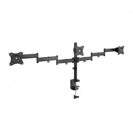 TooQ Soporte de mesa para 3 pantallas (monitor / plasma / LCD / LED) 13″-27″