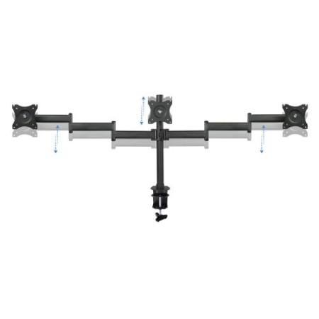 TooQ Soporte de mesa para 3 pantallas (monitor / plasma / LCD / LED) 13″-27″