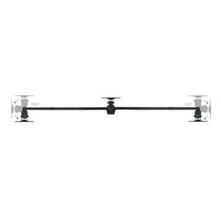 TooQ Soporte de mesa para 3 pantallas (monitor / plasma / LCD / LED) 13″-27″