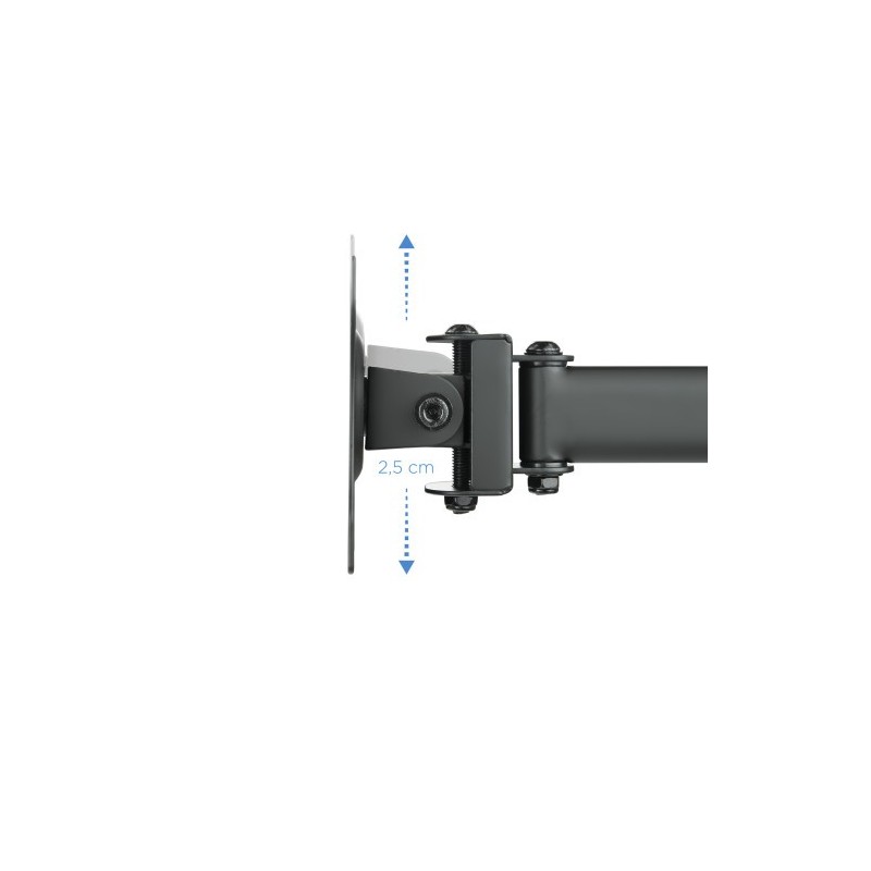 TooQ Soporte de mesa para 3 pantallas (monitor / plasma / LCD / LED) 13″-27″