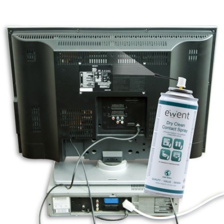 Ewent EW5614 kit de limpieza para computadora Pantallas / Plásticos, Universal Espray para limpieza de equipos 200 ml