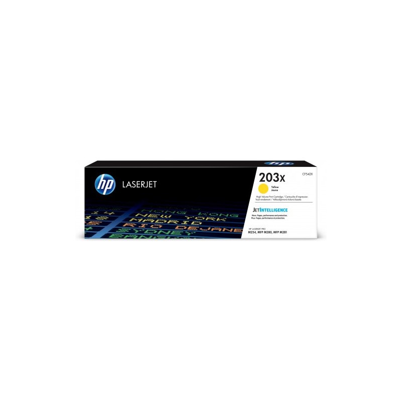HP 203X TONER AMARILLO ALTA CAPACIDAD HP203X (CF542X)