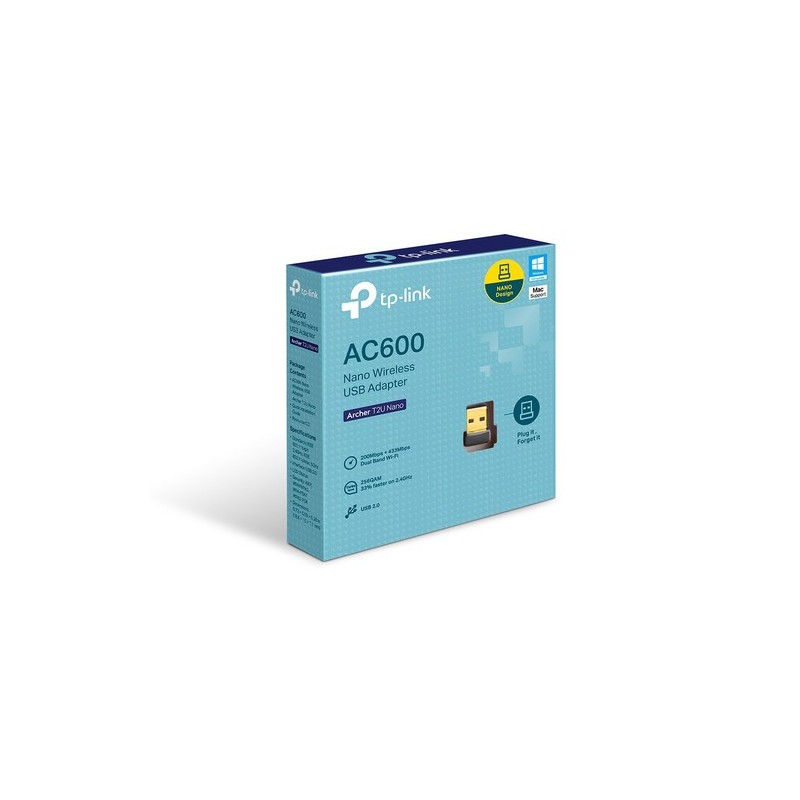 ADAPTADOR INALÁMBRICO NANO USB TP-LINK DOBLE BANDA AC600