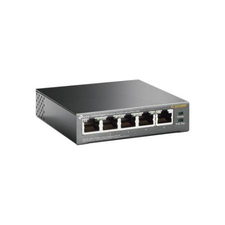 TP-LINK TL-SG1005P No administrado Gigabit Ethernet (10/100/1000) Energía sobre Ethernet (PoE) Negro