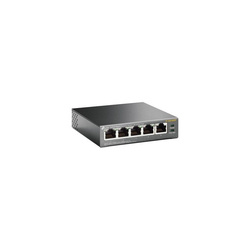 TP-LINK TL-SG1005P No administrado Gigabit Ethernet (10/100/1000) Energía sobre Ethernet (PoE) Negro