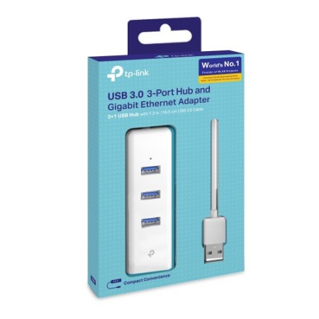 TP-LINK UE330 USB 3.2 Gen 1 (3.1 Gen 1) Type-A 1000 Mbit/s Blanco