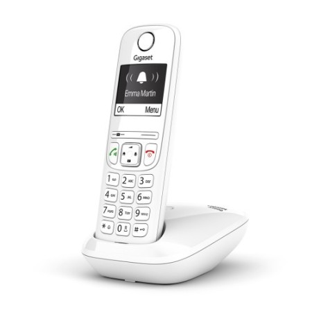 Gigaset AS690 Teléfono DECT/analógico Identificador de llamadas Blanco