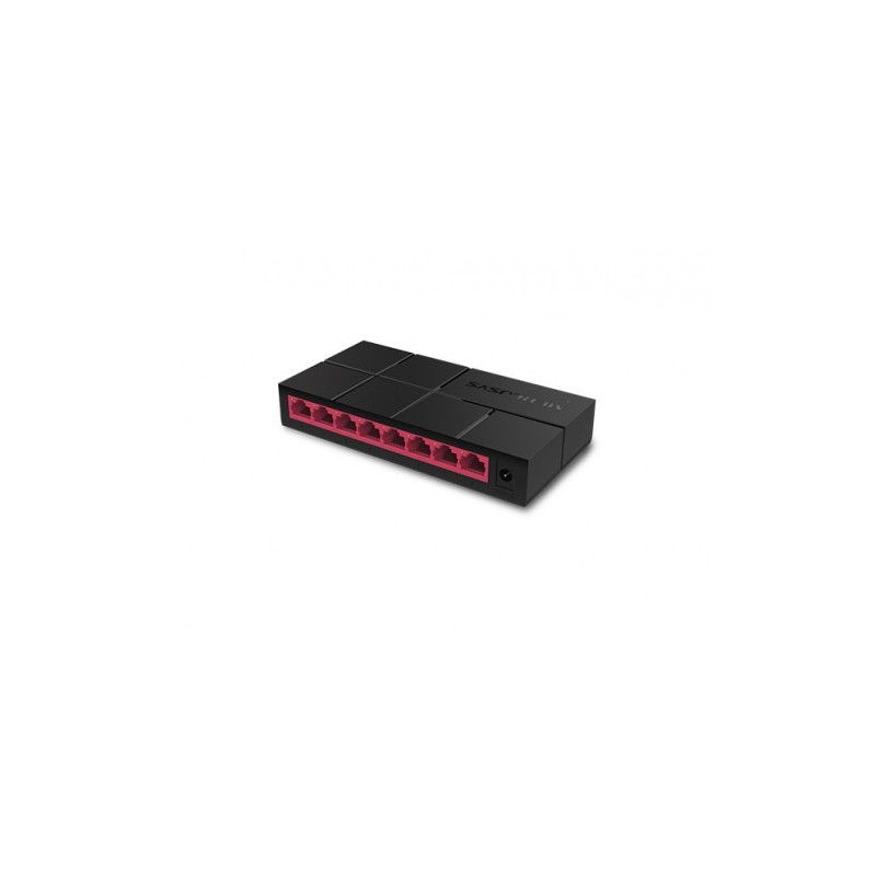 Mercusys MS108G switch No administrado Gigabit Ethernet (10/100/1000) Negro