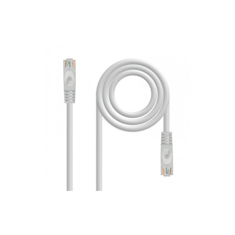 Nanocable Cable de red latiguillo RJ45 LSZH Cat.6A UTP AWG24, Gris, 3.0 m