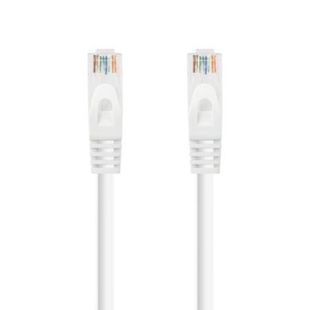Nanocable Cable de red latiguillo RJ45 LSZH Cat.6A UTP AWG24, Blanco, 3.0m